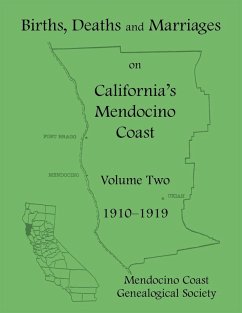 Cover Births, Deaths and Marriages on California's Mendocino Coast