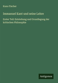Cover Immanuel Kant und seine Lehre