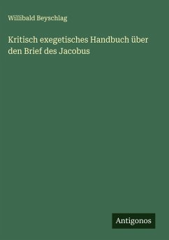 Cover Kritisch exegetisches Handbuch über den Brief des Jacobus