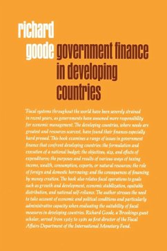 Government Finance in Developing Countries (eBook, PDF) - Goode, Richard
