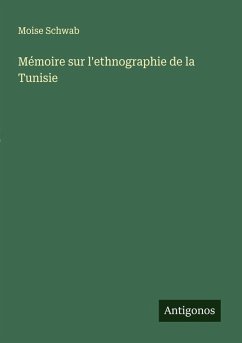 Cover Mémoire sur l'ethnographie de la Tunisie