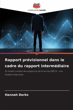 Rapport prévisionnel dans le cadre du rapport intermédiaire - Derks, Hannah