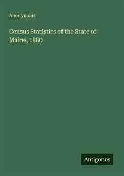 Cover Census Statistics of the State of Maine, 1880