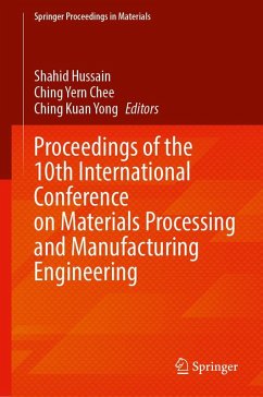 Cover Proceedings of the 10th International Conference on Materials Processing and Manufacturing Engineering