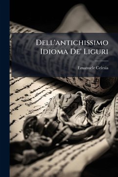 Cover Dell'antichissimo Idioma De' Liguri