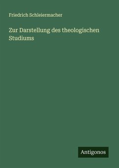 Cover Zur Darstellung des theologischen Studiums