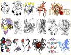 TATTOO DESIGNS FÜR FRAUEN. 3 eBooks Tattoo Design Vorlagen für Frauen. Liebe Herzen Rosen - Farbige Schmetterlinge - Elfen und Engel. (eBook, ePUB)