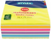 Stylex Haftnotizen, Neon, 76 x 76 mm, 320 Blatt