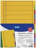 Stylex Register, 10-teilig, aus Karton