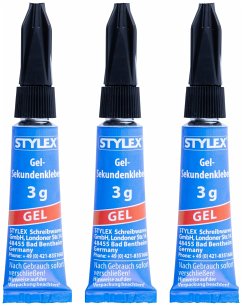 Stylex Sekundenkleber Gel, 2 Tuben à 3g