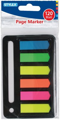 Cover Stylex Page-Marker, 120 Flaggen, farbig