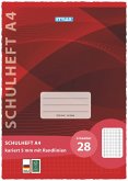 Stylex Schulheft, Lineatur 28, DIN A4, 16 Blatt