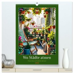 Cover Wo Städte atmen - Urbanen Oasen im Wandel der Jahreszeit (hochwertiger Premium Wandkalender 2026 DIN A2 hoch), Kunstdruck in Hochglanz