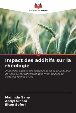 Cover Impact des additifs sur la rhéologie