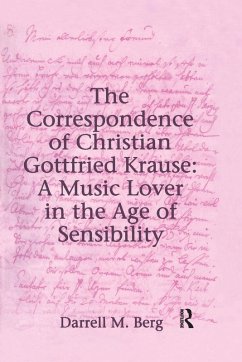 The Correspondence of Christian Gottfried Krause Cover The Correspondence of Christian Gottfried Krause