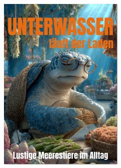 UNTERWASSER läuft der Laden - lustige Meerestiere im Alltag (Wandkalender 2026 DIN A2 hoch), CALVENDO Monatskalender
