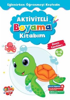 Cover Aktiviteli Boyama Kitabim - Deniz Canlilari