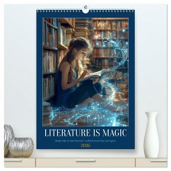 Cover Literature is Magic (High Quality Premium Wall Calendar 2026 DIN A2 portrait),CALVENDO 12 Month Wall Calendar
