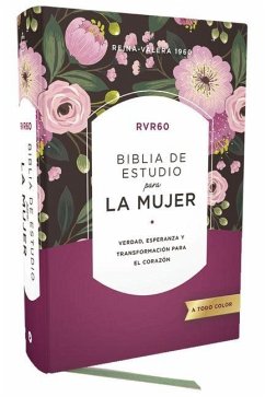 Cover Rvr60 Biblia de Estudio Para La Mujer, Tapa Dura, Interior a Color, Comfort Print
