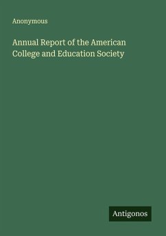 Cover Annual Report of the American College and Education Society