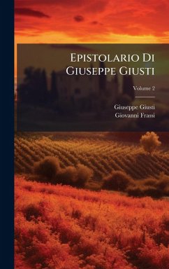 Cover Epistolario Di Giuseppe Giusti
