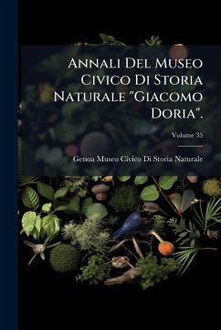 Cover Annali Del Museo Civico Di Storia Naturale 