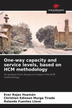 Cover One-way capacity and service levels, based on HCM methodology