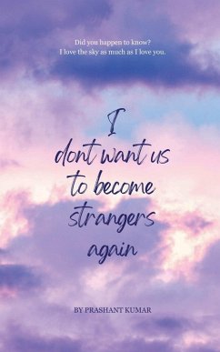 Cover I don't want us to become strangers again