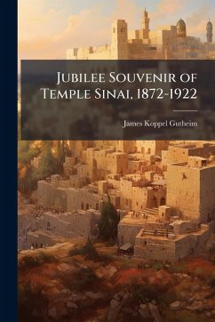 Cover Jubilee Souvenir of Temple Sinai, 1872-1922