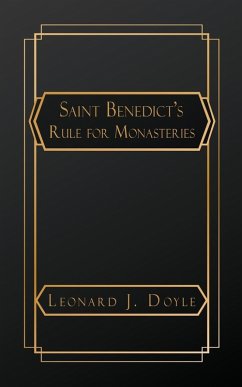 Cover Saint Benedict's Rule for Monasteries