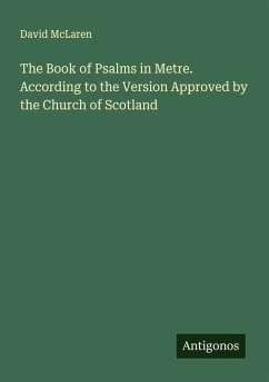 Cover The Book of Psalms in Metre. According to the Version Approved by the Church of Scotland