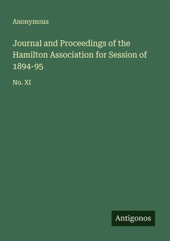 Journal and Proceedings of the Hamilton Association for Session of 1894-95 - Anonymous