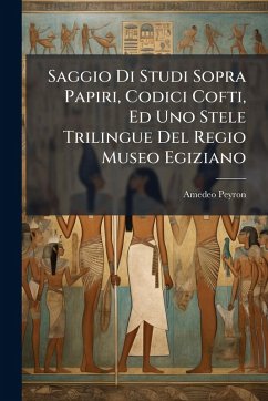 Cover Saggio Di Studi Sopra Papiri, Codici Cofti, Ed Uno Stele Trilingue Del Regio Museo Egiziano