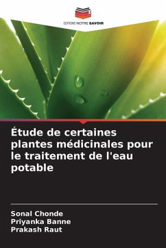 Cover Étude de certaines plantes médicinales pour le traitement de l'eau potable