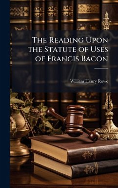 Cover The Reading Upon the Statute of Uses of Francis Bacon