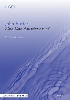 Cover BLOW, BLOW, THOU WINTER WIND TTBB for male chorus score