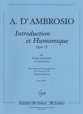 d`Ambrosio, Alfredo Introduction et Humoresque op 25 Violine und Klavier