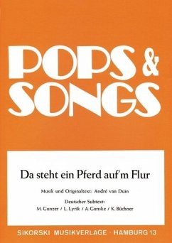 Cover Da steht ein Pferd auf'm Flur: Einzelausgabe Gesang und Klavier