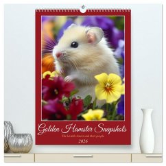 Cover Golden Hamster Snapshots (High Quality Premium Wall Calendar 2026 DIN A2 portrait),CALVENDO 12 Month Wall Calendar