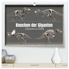 Knochen der Giganten - Dinosaurier im Porträt (hochwertiger Premium Wandkalender 2026 DIN A2 quer), Kunstdruck in Hochglanz