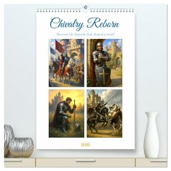 Cover Chivalry Reborn (High Quality Premium Wall Calendar 2026 DIN A2 portrait),CALVENDO 12 Month Wall Calendar