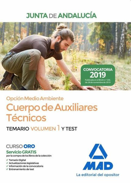 Cuerpo de auxiliares técnicos opción medio ambiente de la Junta de Andalucía, temario y test Cuerpo de auxiliares técnicos opción medio ambiente de la Junta de Andalucía, temario y test