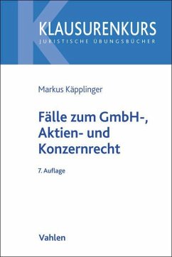 Cover Fälle zum GmbH-, Aktien- und Konzernrecht