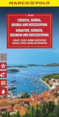 Cover Croazia, Serbia, Slovenia, Bosnia-Erzegovina 1:650.000