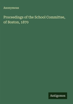 Cover Proceedings of the School Committee, of Boston, 1870