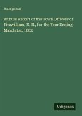 Annual Report of the Town Officers of Fitzwilliam, N. H., for the Year Ending March 1st. 1882