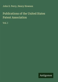 Cover Publications of the United States Patent Association