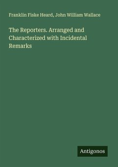 Cover The Reporters. Arranged and Characterized with Incidental Remarks