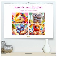 Knuddel und Kuschel (hochwertiger Premium Wandkalender 2026 DIN A2 quer), Kunstdruck in Hochglanz