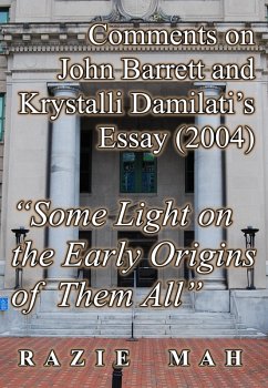 Cover Comments on John Barrett and Krystalli Damilati's Essay (2004) 